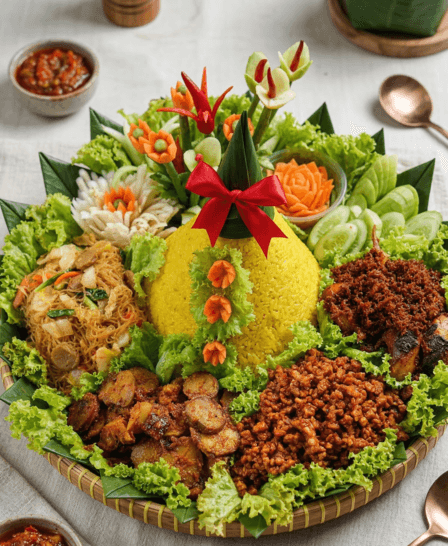 Nasi Kuning Tumpeng - menu catering Nabila